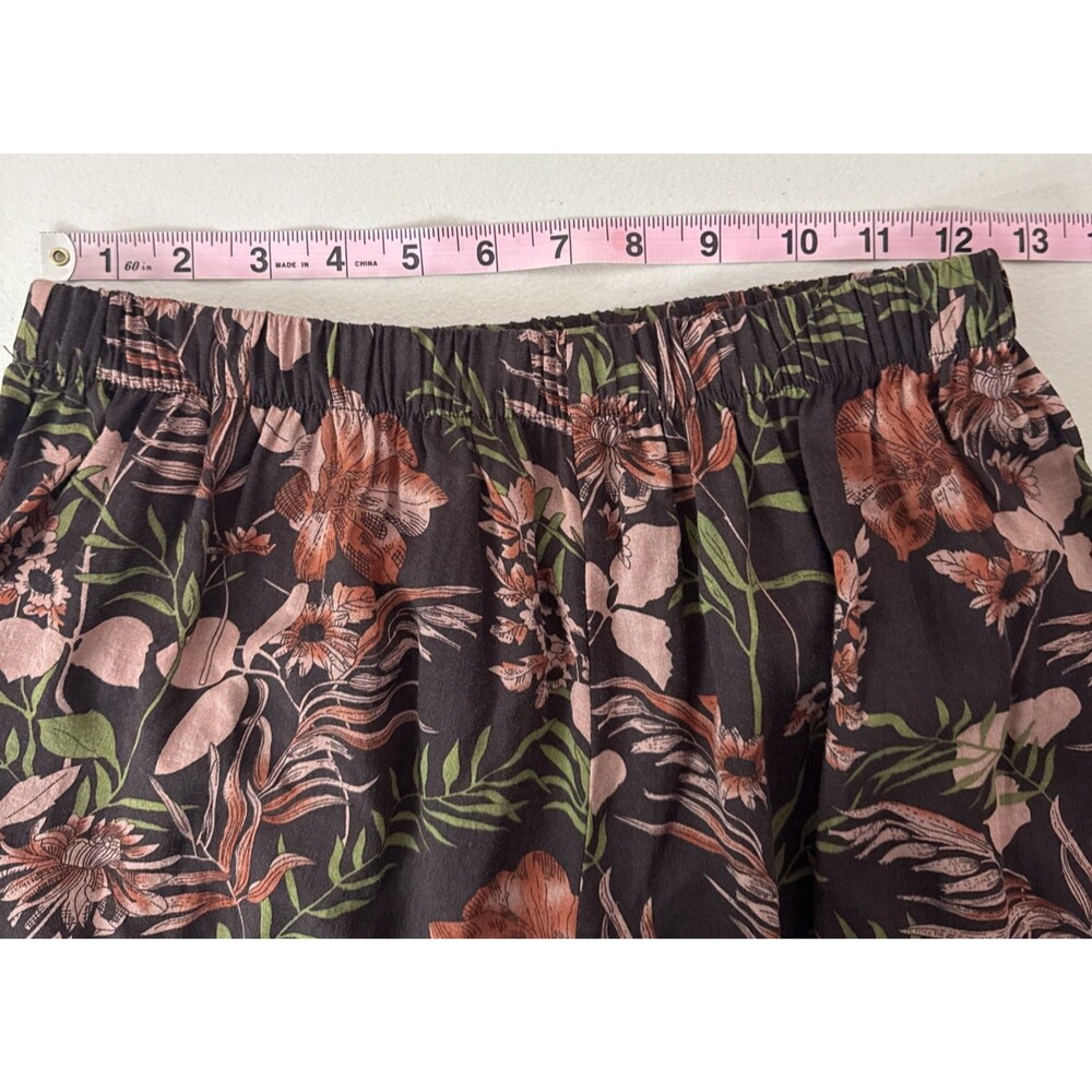 Natural Life Brown Floral Palazzo Pants Women's Size Medium - Picture 9 of 12